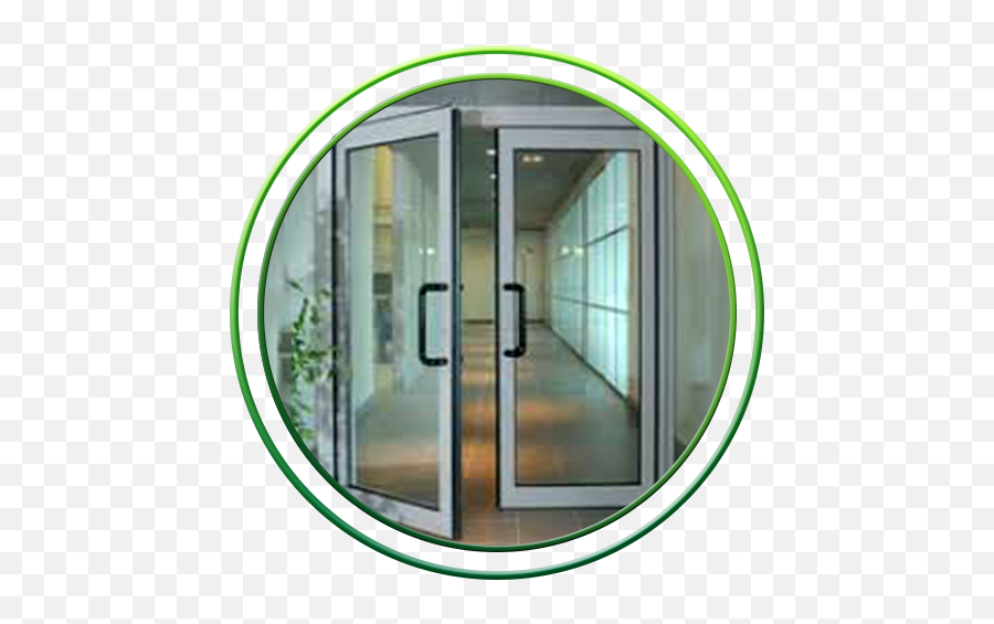 Download Double Acting Glass Doors Hd - Office Aluminium Frame Glass Door Png,Doors Png