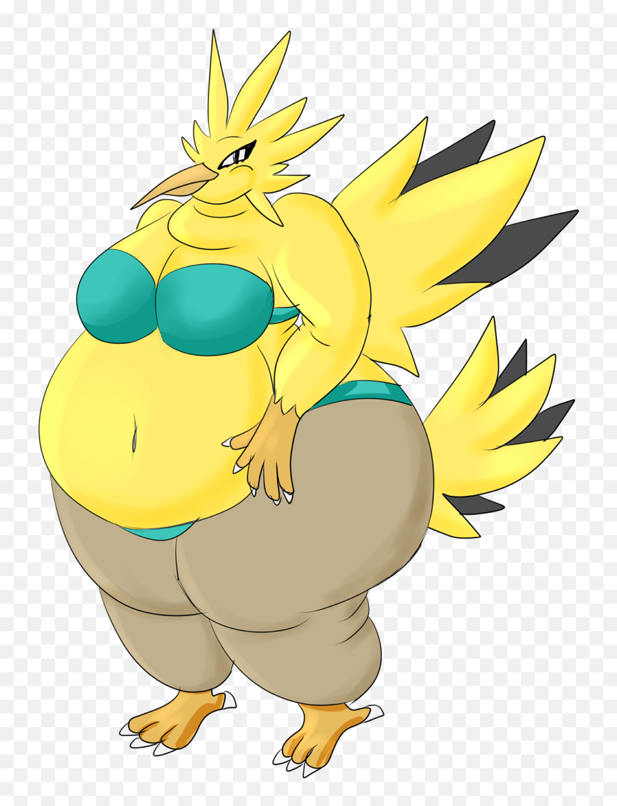 Tanky Zapdos By Pieismyfave - Fur Affinity Dot Net Pokemon Bird Trio New Png,Zapdos Png