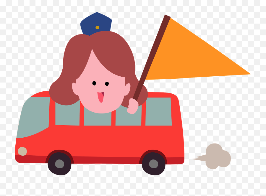 Tourist Bus - Tour Conductor Clipart Free Download Happy Png,Tourist Png