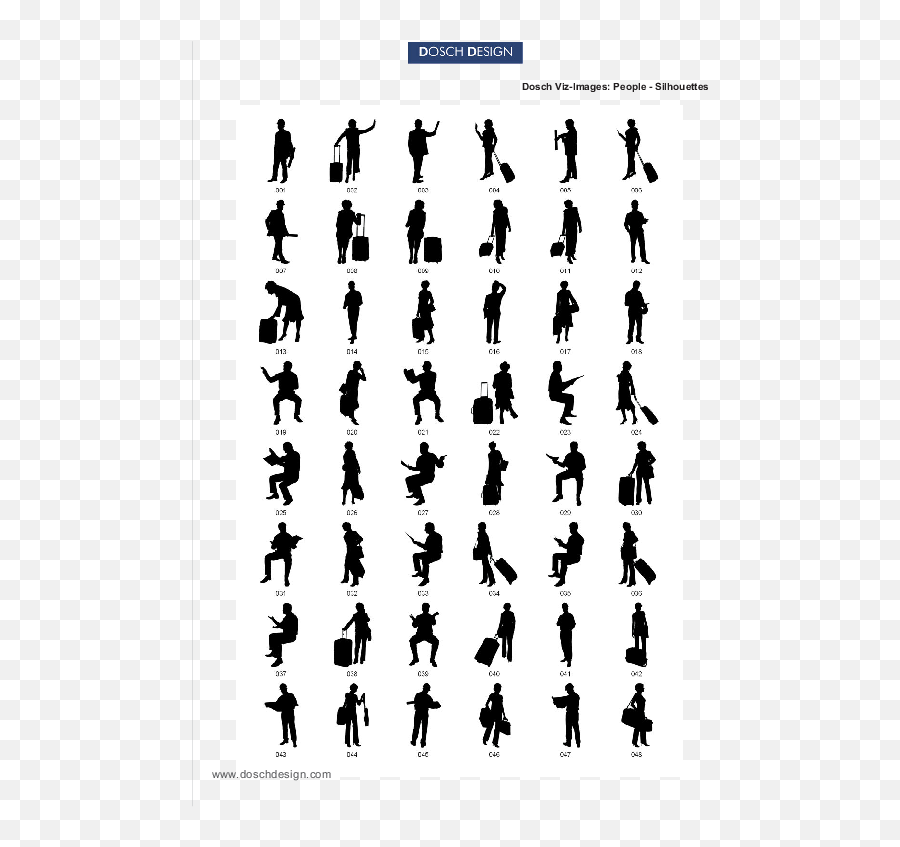Dosch Design - Silhouette Png,People Silhouettes Png