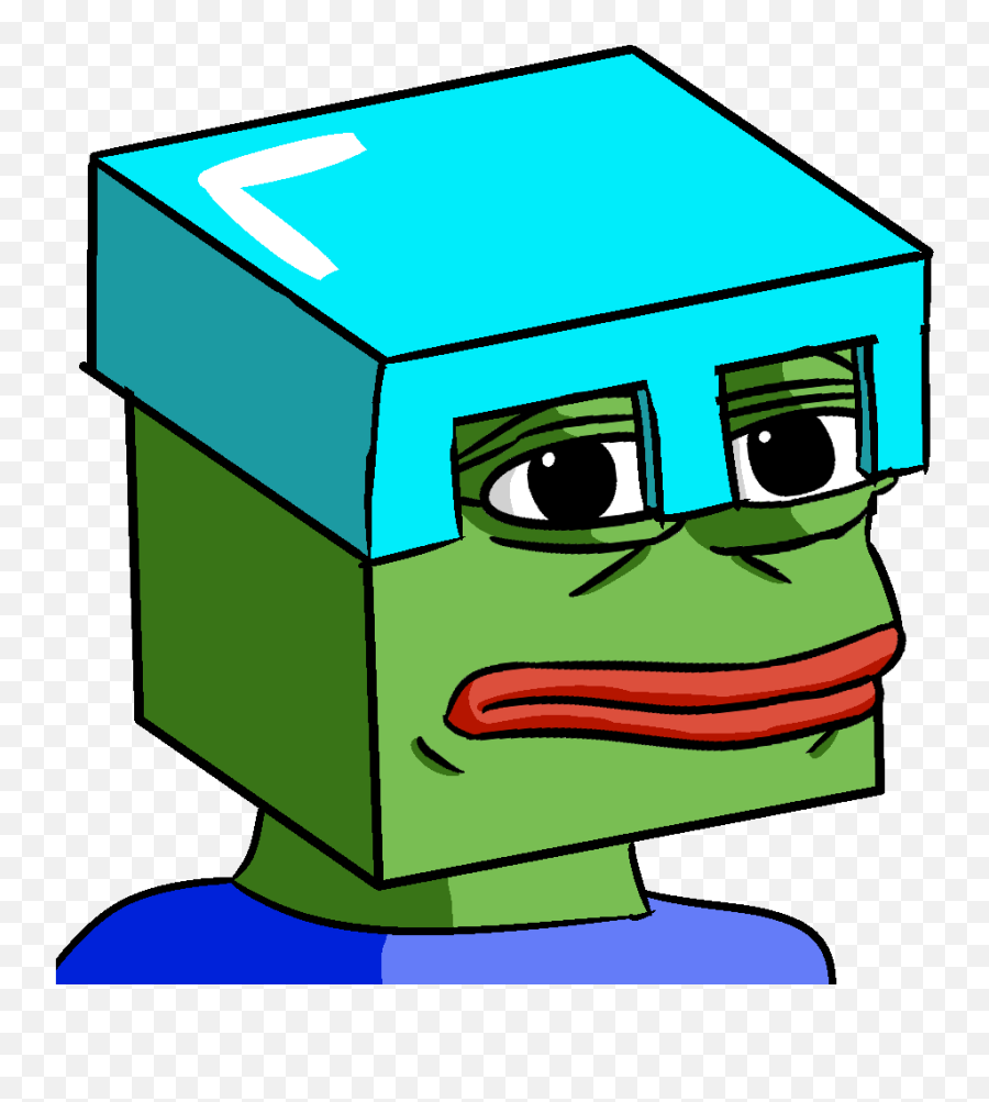 Pepetraders - Minecraft Pepe Png,Diamond Helmet Png