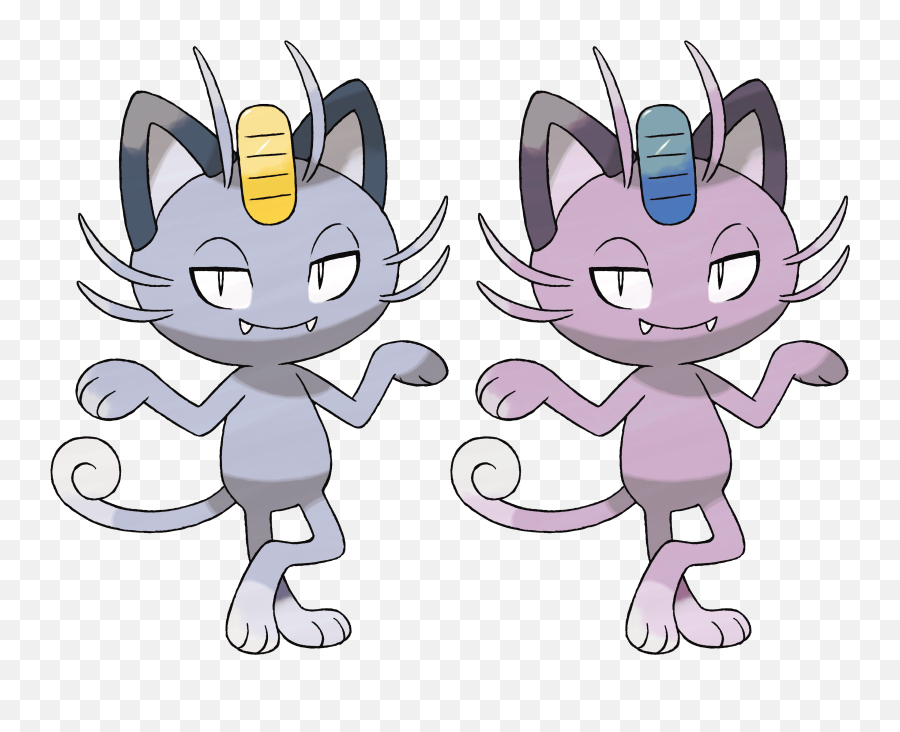 Pokemon Sun And Moon Meowth Hd Png - Alternate Meowth Pokemon Go,Rattata Png