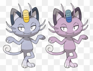 Pokemon Sun And Moon Meowth Hd Png - Alternate Meowth Pokemon Go,Rattata Png