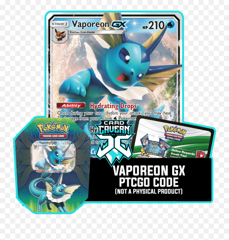 Vaporeon Gx - Hidden Fates Charizard Tin Png,Vaporeon Transparent