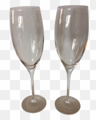 Dom Perignon Crystal Champagne Glasses - A Pair png