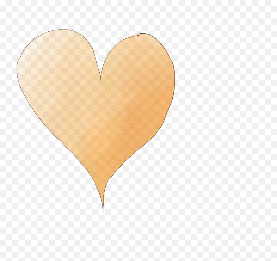 Orange Heart - Beige Heart Png,Gold Heart Png