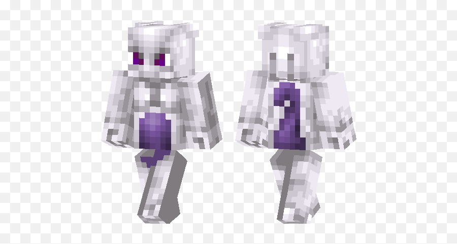 Mewtwo Minecraft Pe Skins - Fictional Character Png,Mewtwo Transparent