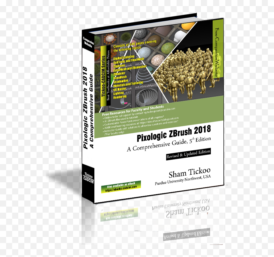 Pixologic Zbrush 2018 A Comprehensive Guide Book By Prof - Pixologic Zbrush 2018 A Comprehensive Guide Png,Zbrush Logo Png