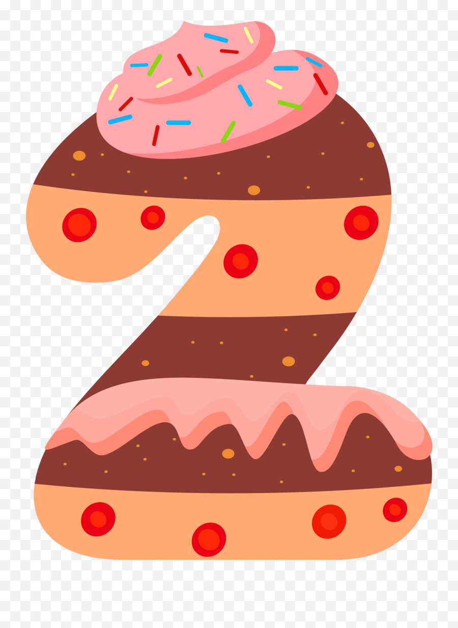 Cute Png Clip Art Number Two - Sweet Numbers Png,Cute Png