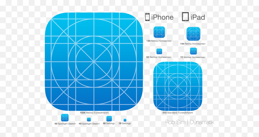 Ios 7 Icon Template - App Icon Template Psd Png,Iphone 7 Icon