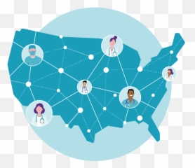 Healthcare Network Athenahealth - Usa Map Icon png