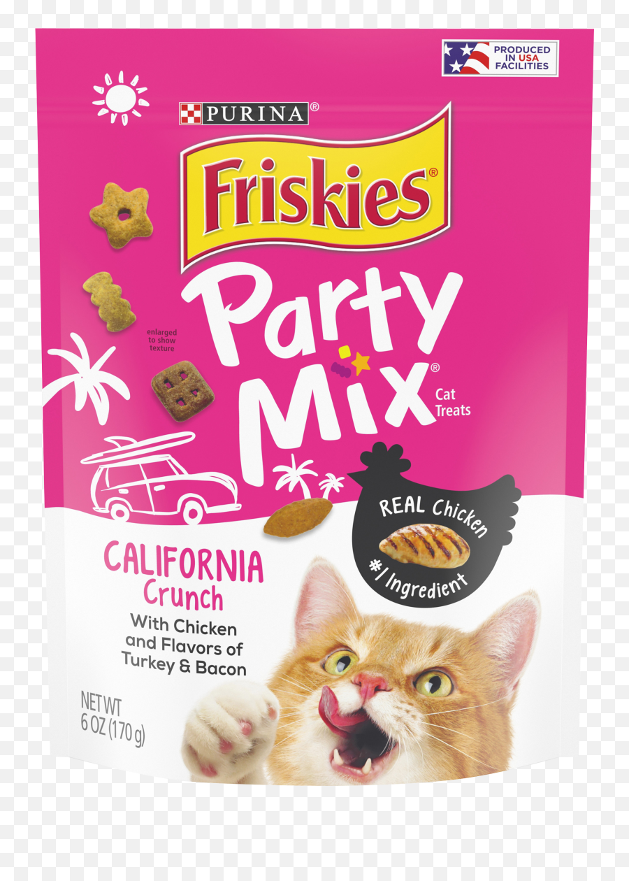 Purina Friskies Party Mix California Crunch Cat Treats 6 Oz - Walmartcom Friskies Party Mix Cat Treats Png,Lol Cat/dog Icon