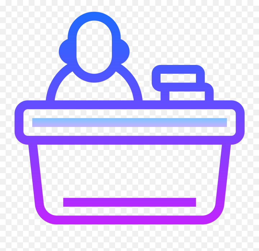 Front Desk Icon - Icon Clipart Full Size Clipart 2180690 Clip Art Png,Front Icon