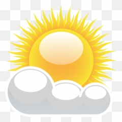 Clipart - Partly Cloudy Transparent 1601x1599 Sunny Art png