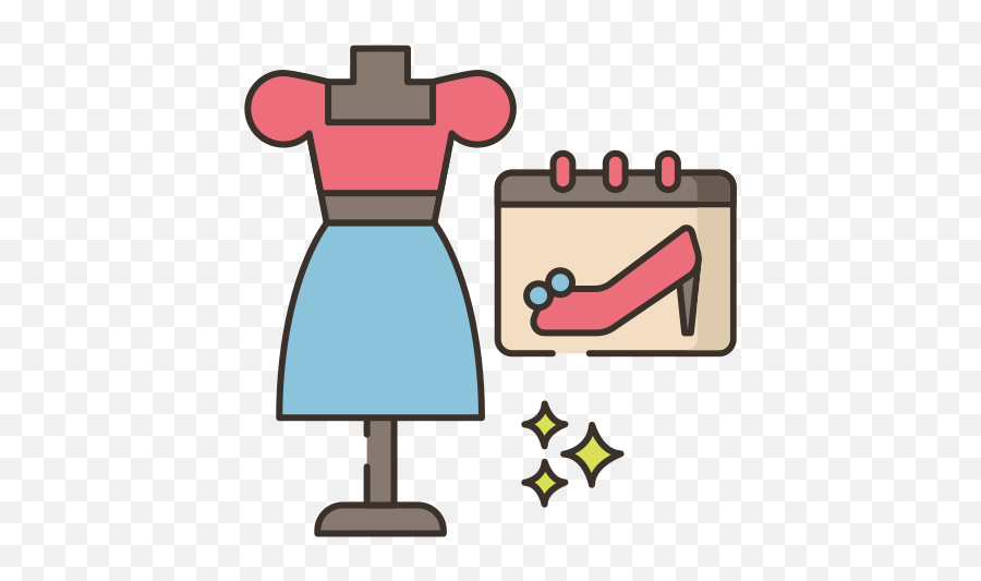 Fashion Week - Free Time And Date Icons New Skills Cartoon Png,So Couture Icon Dress