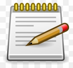 Download Hd Notepad And Pen Clipart - Petition Clip Art Cartoon Notepad And Pen Png,Pen Clipart Png