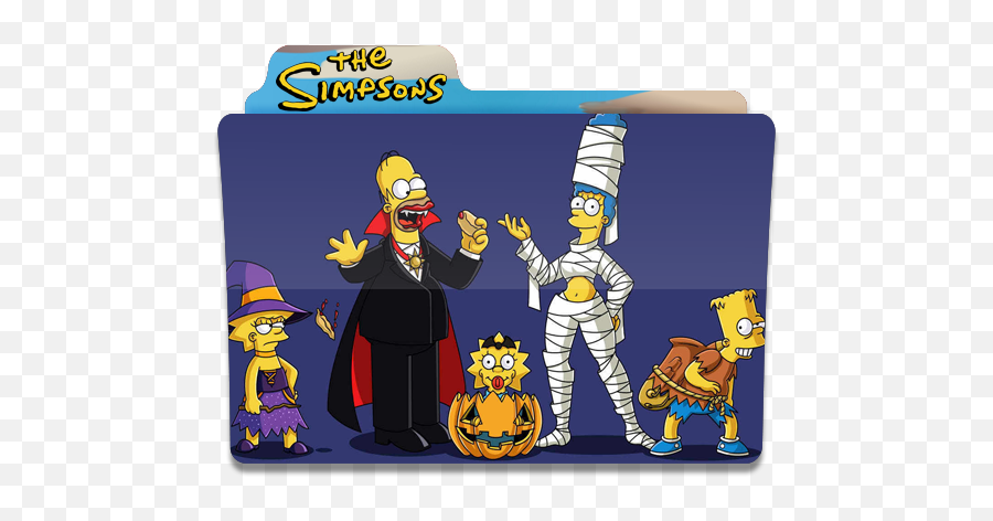 The Simpsons Family Folder Folders Halloween Free Icon - Simpsons Halloween Png,Simpsons Icon