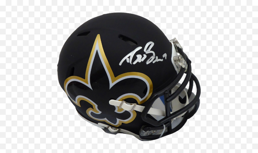 Drew Brees Autographed Memorabilia U2014 Ultimate Autographs - Revolution Helmets Png,Riddell Speed Icon Vs Speed