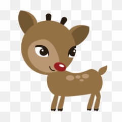 Reindeer Clipart Transparent Background - Cartoon Reindeer Transparent Background Png,Reindeer Clipart Png