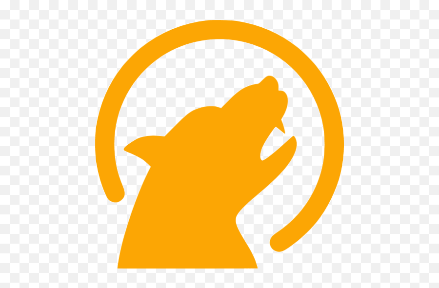 Orange Werewolf Icon - Free Orange Halloween Icons Lycanthrope Icon Png,Mozilla Firefox Icon Download