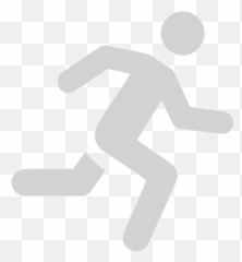 Light Gray Running Man Icon - Free light icons Salida De Emergencia Icono png