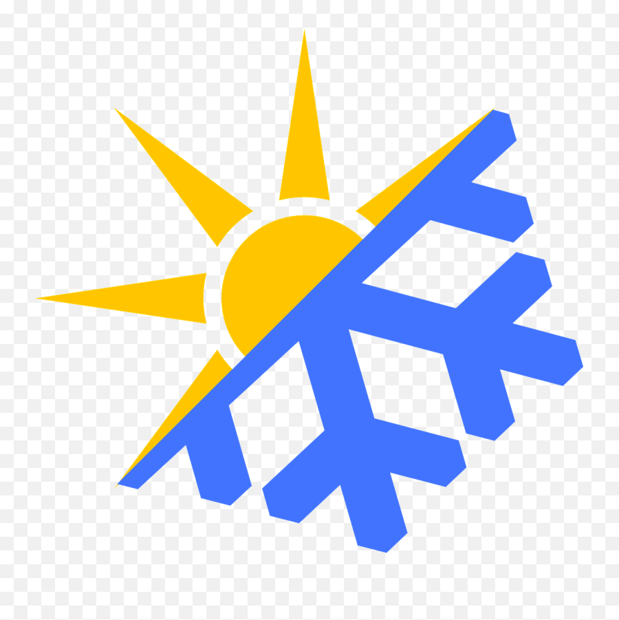 April Weathericonwarmcoldmix - Free Image From Needpixcom Hot And Cold Png,Cold Storage Icon