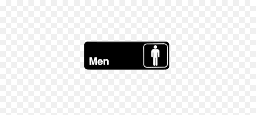 Sgn - 311sgn311 Winco Information Sign With Symbol Vollrath Restroom Sign Png,Mens Bathroom Icon