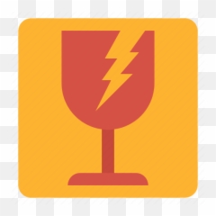 Be Breakable Broken Careful Fragile Glass Logistics - Stemware png