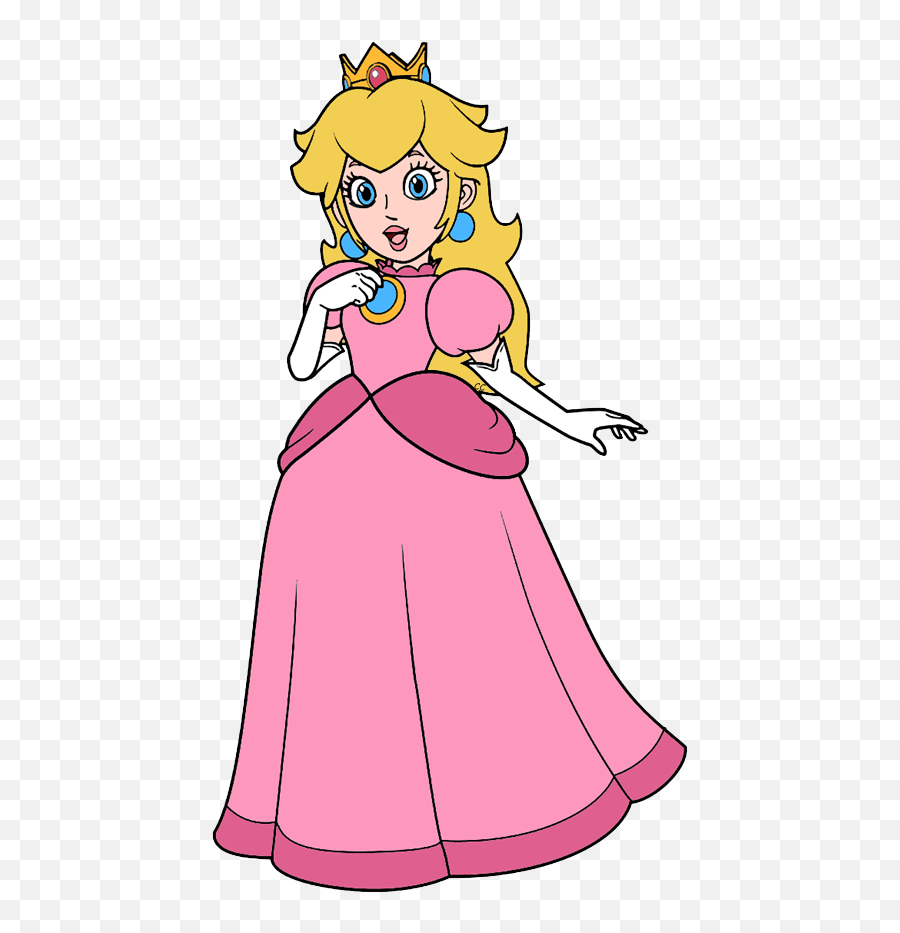 Peach Mario Clipart - Princess Peach Clipart Png,Peach Emoji Png