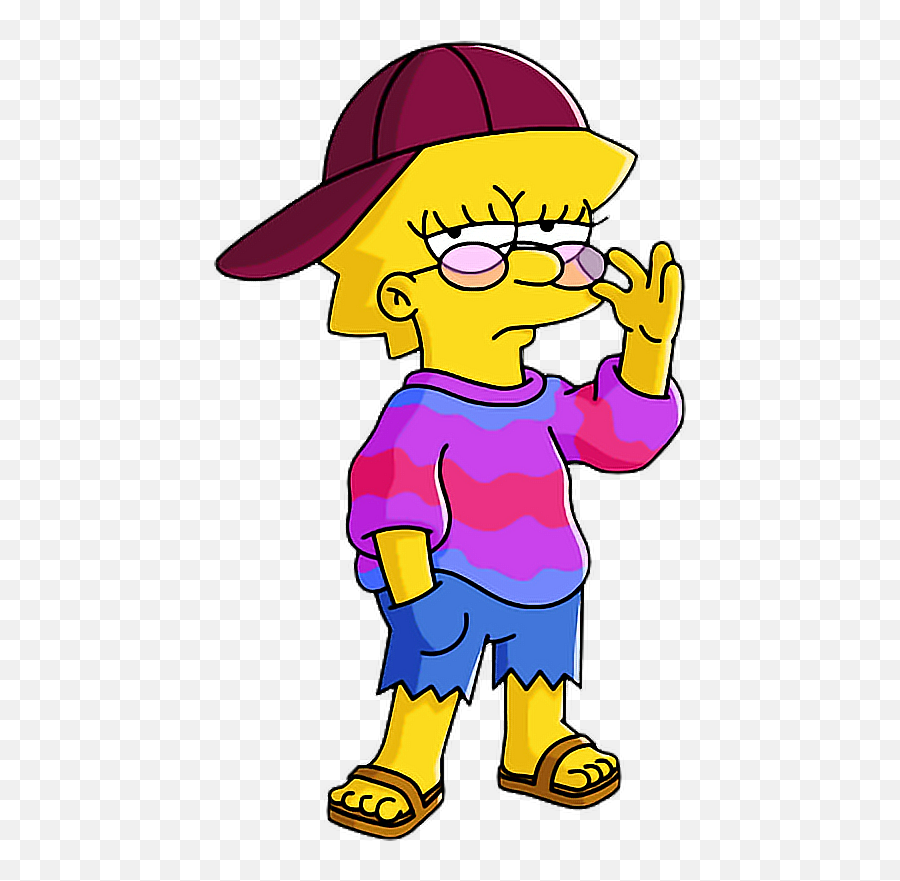 Download Character Fictional Simpsons Marge Headgear Lisa - Lisa Simpson Png,Character Png