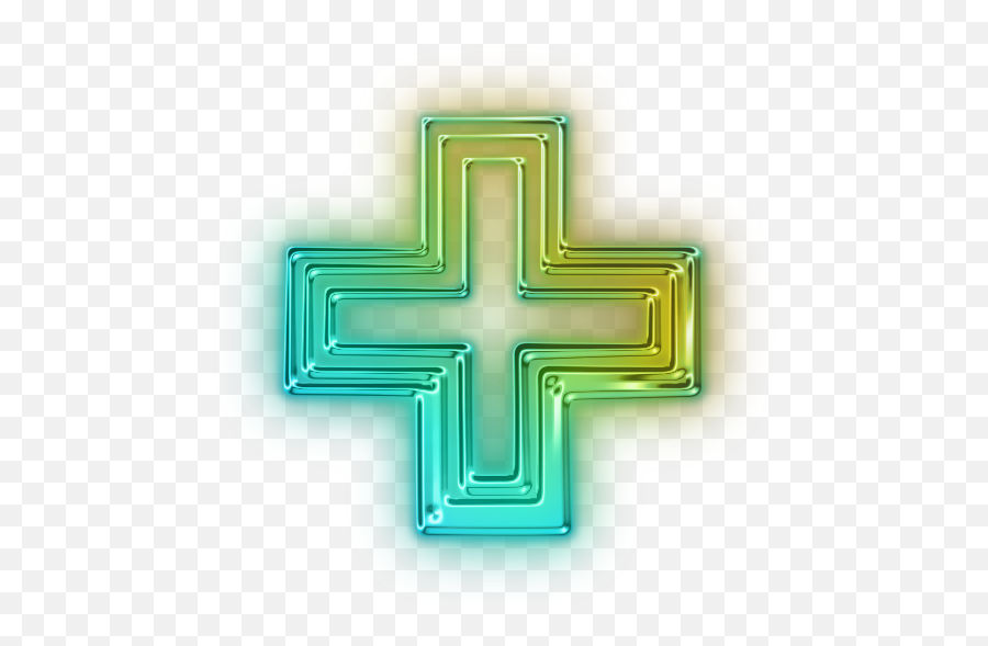 Green Plus Sign Icon - Cross Png,Glowing Cross Png