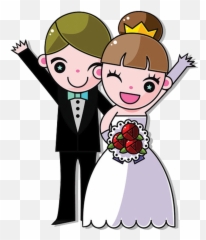 Bride Marriage Wedding Couple - And Groom Animation Cartoon png