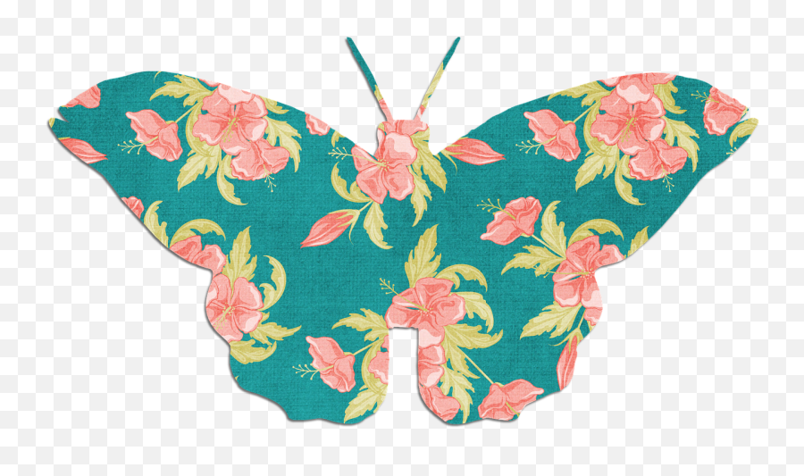 Butterfly Pink Green - Free Image On Pixabay Transparent Background Floral Butterfly Png,Cute Flower Png