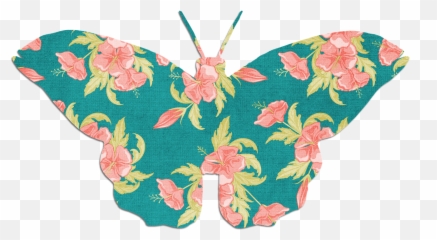 Butterfly Pink Green - Free Image On Pixabay Transparent Background Floral Butterfly Png,Cute Flower Png