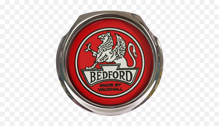 Bedford Red Logo Car Grille Badge With Fixings - Peugeot Badge Png,Red Car Logo