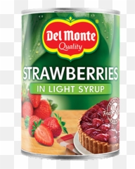 Del Monte Europe - Prepared Fruits Strawberries In Light Syrup Del Monte Pineapple Slices Png,Transparent Strawberry