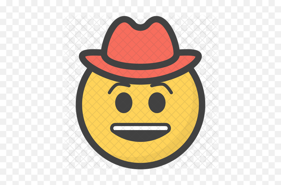 Cowboy Hat Emoji Icon Of Colored - Clip Art Png,Cowboy Emoji Png