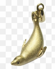 20mm Yellow Gold Seal Pendant With Diamonds - Pendant Png,Gold Seal Png