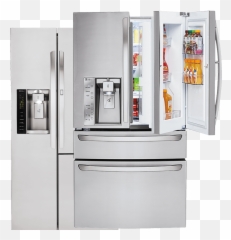 Transparent Fridge Background U0026 Png Clipart Free - French Door Refrigerator In