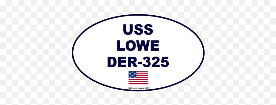 Uss Lowe Der - 325 Naval Decal 640 North Face Logo The Circle Png,Lowe's Logo Png