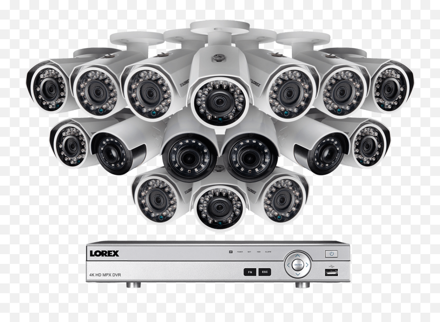 Binoculars View Png - Hd Surveillance Camera System With 16 Cctv Outdoor Camera Hd Png,4k Png