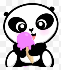 Panda Clipart Ice Cream - Happy Valentines Day Oso Panda Clip Art Panda For Day Png,Oso Png