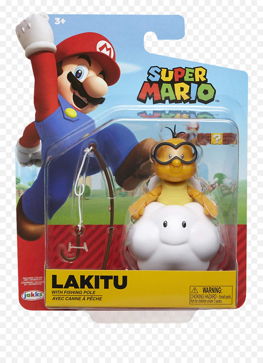 Fishing Pole Action Figure - Super Mario Jakks Pacific Action Figures Png,Lakitu Png