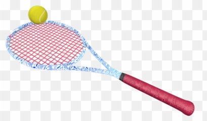 Tennis Racket And Ball Gif Clipart - Transparent png