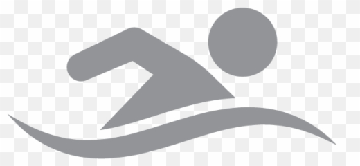 Exercise Icon Png - Pool Cartoon Black And White Swimmer Grey Icon