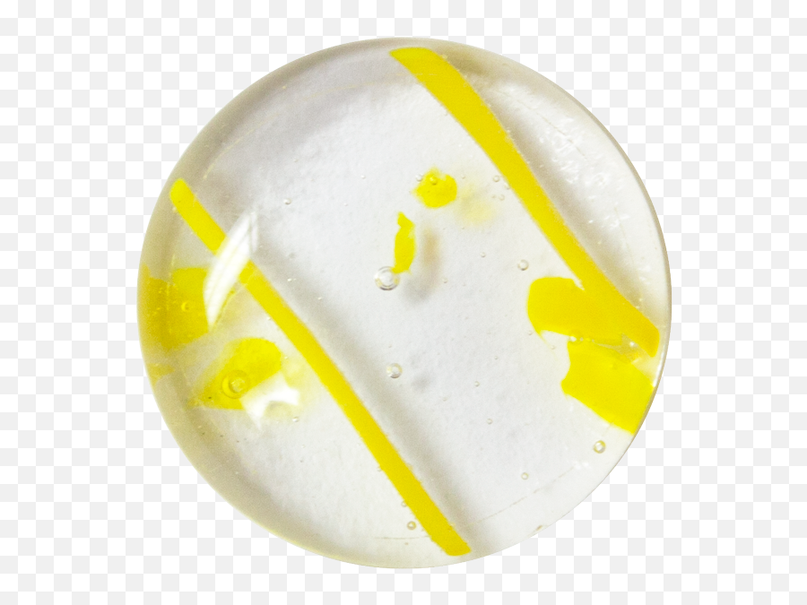 1 - Inch Round Yellow Confetti On Clear Transparent Fused Glass Accent Tile Circle Png,Confetti Transparent