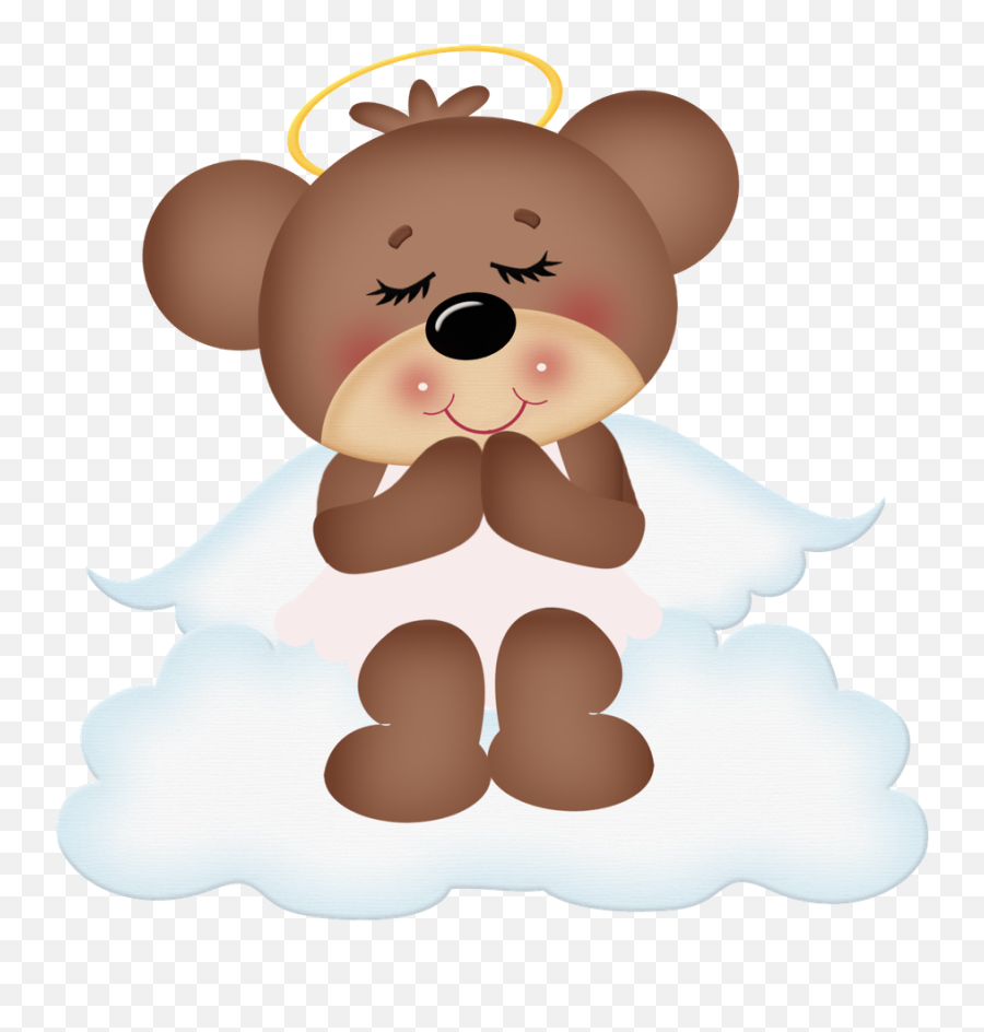 Download Sleepy Angel Bear Clipart Cute - Bear Angel Png,Bear Clipart Png