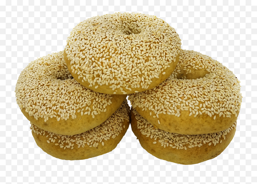 Bagel White Sesame - Pack Of 5 Shaobing Png,Bagel Transparent