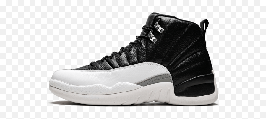 Air Jordan 12 Retro Playoffs - 130690 001 Jordan 12 Black White Png,Air Jordan Png