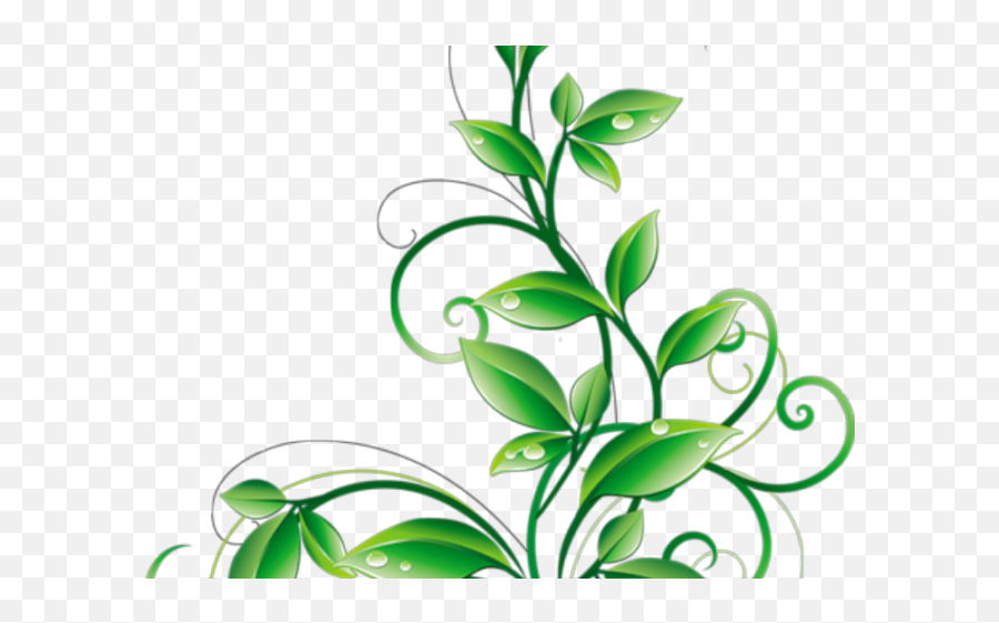 Plant Vector Png - Floral Clipart Leave Flowers And Leaves Leaves And Flower Clip Art,Plant Vector Png